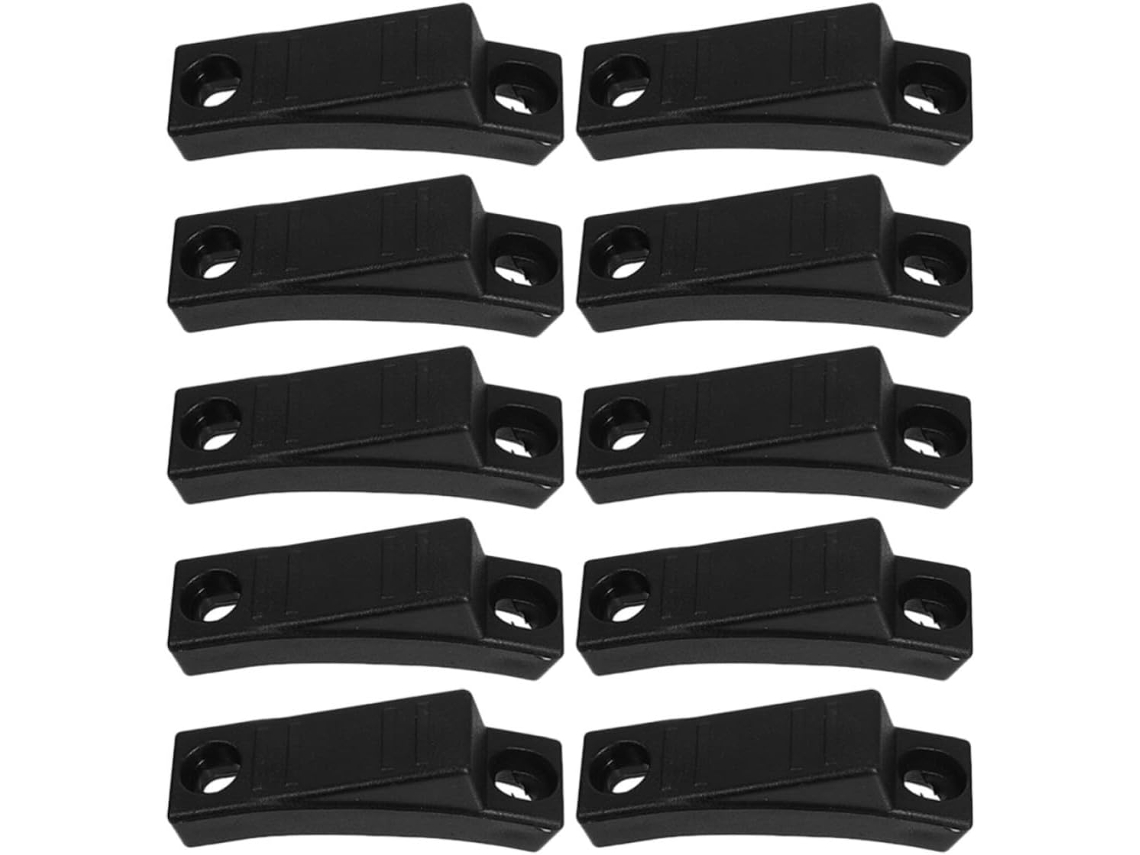 Pés De Plástico Kichvoe 25mm, Almofadas Para Os Pés Em Formato De Barco, 10 Peças Pretas, Protetores De Piso Para Móveis