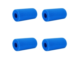 Útiles Escolares En Liquidación. 4 Esponjas De Filtración Para Piscina Reutilizables Y Lavables. Esponja De Filtración Cilíndrica.