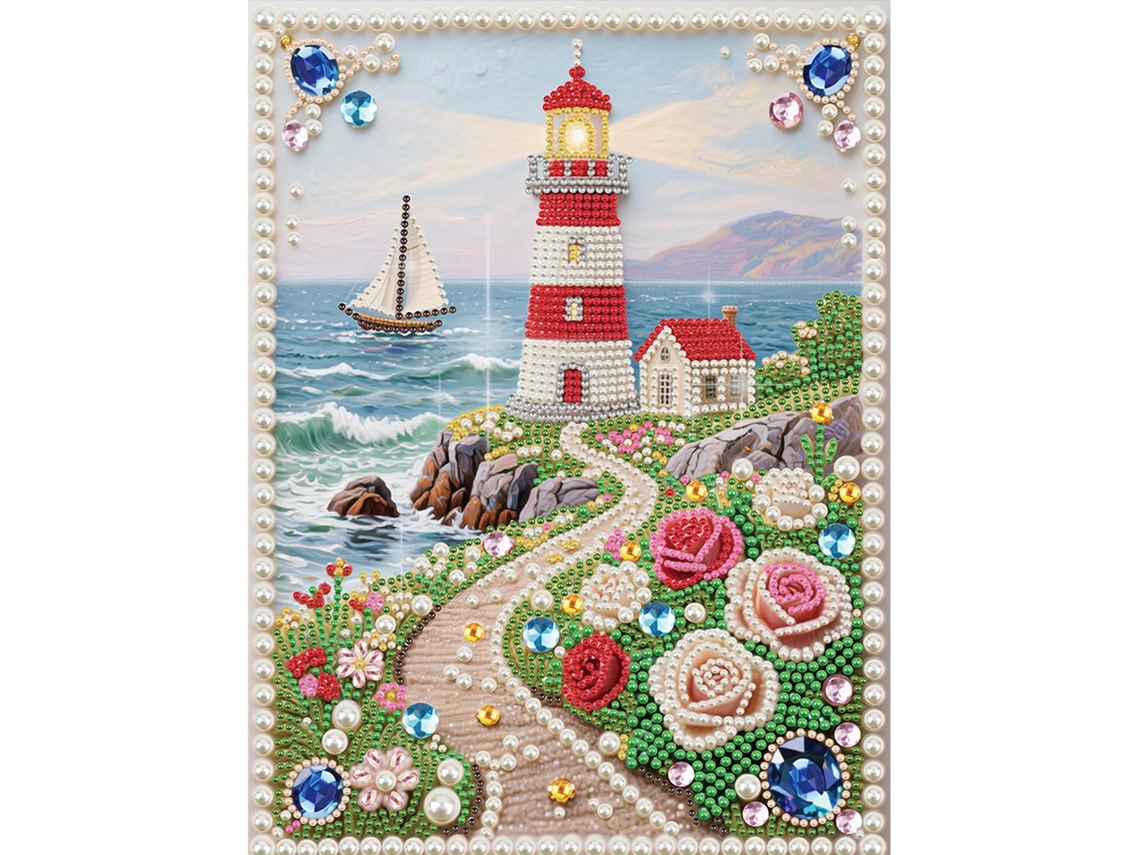Kit De Pintura Com Diamantes, 5d, Com Pérolas Para Variante 0598
