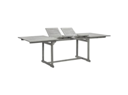 Vidaxl Mesa De Jantar P/ Jardim (160-240)x100x75 Cm Acácia Maciça
