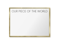 Magnetic Board Our Piece Of The World For The Living Room Espelharte (70x50 Cm)