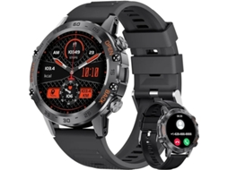 Relógio inteligente militar masculino para chamadas, Bluetooth, tático, com tela HD Touch de 1,39 polegadas, para Android e iPhone, Bestvite Watches