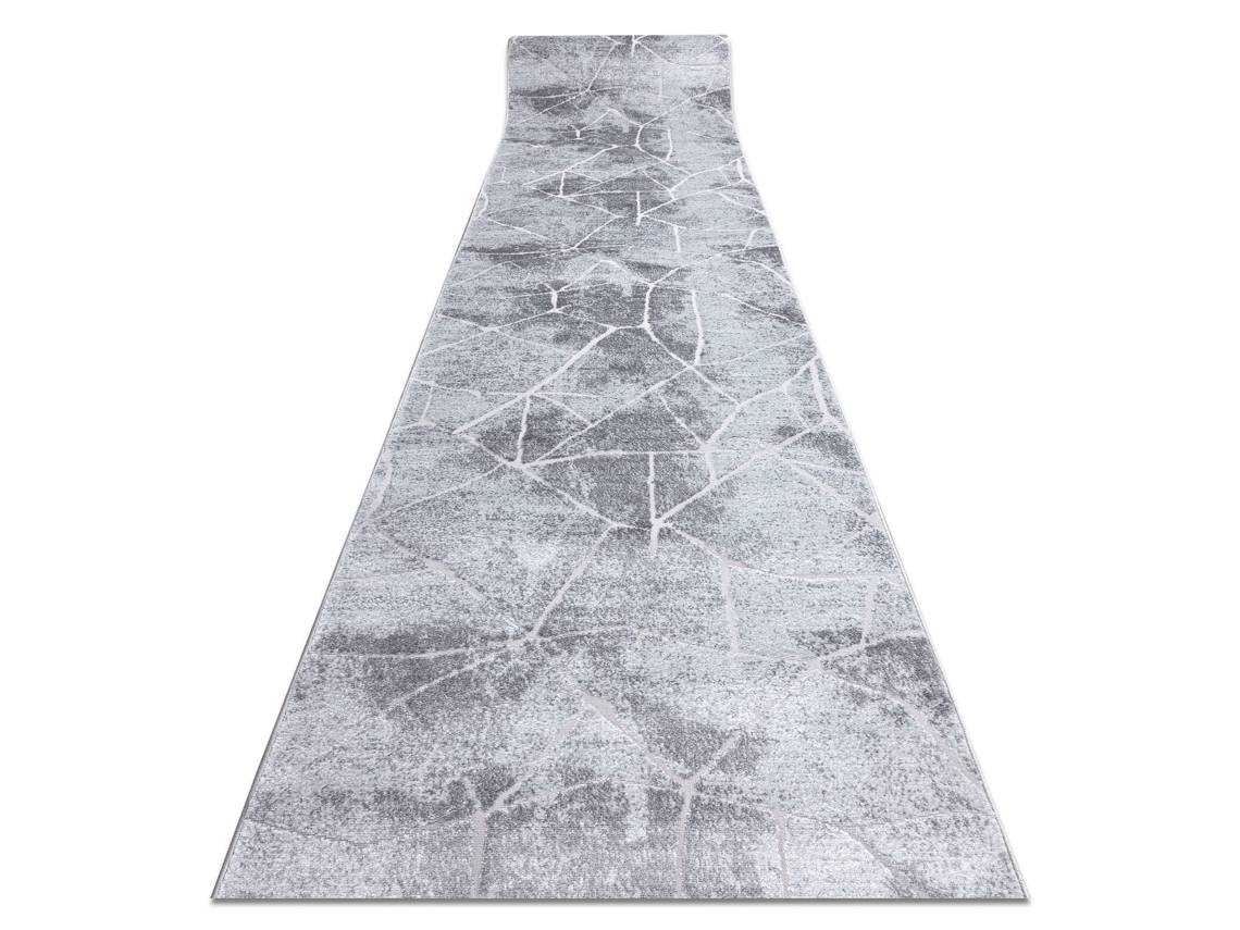 Passadeira Structural Mefe 2783 Mármore Dois Níveis de Lã Cinza Cinzento 150 cm