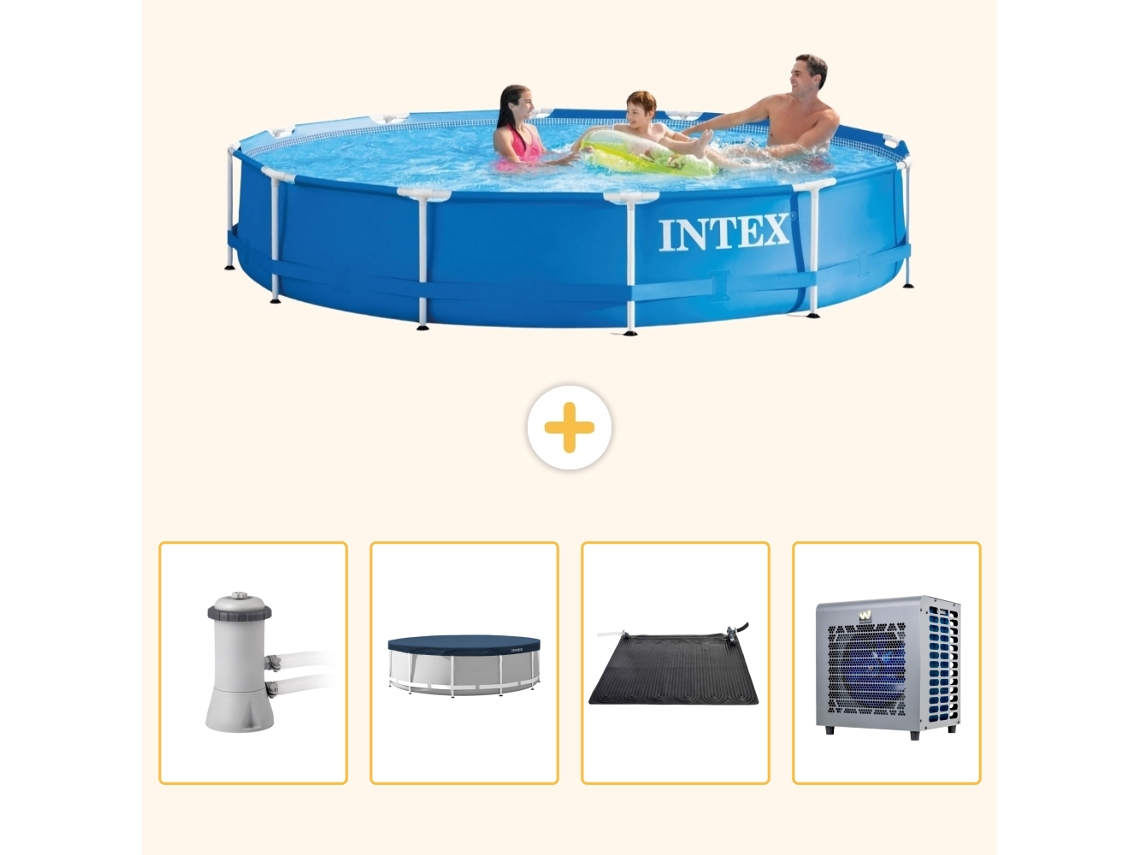 Intex Piscina Com Estrutura Redonda - 366x76 Cm - 5-peças S176