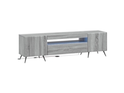 Vidaxl Gabinete De Tv Led Sonoma Cinzento Derivados De Madeira