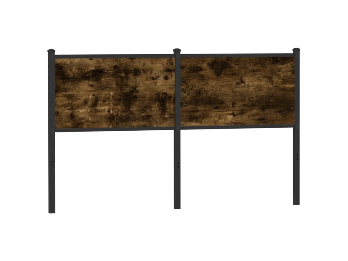 Vidaxl Cabeceira De Substituição 150 Cm Derivados Madeira/aço Carvalho Fumado
