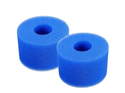 2 Peças de Esponja Filtrante AQUAFORGE reutilizável em espuma para piscina Spa instalação simples