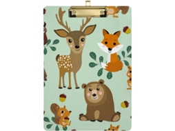 Prancheta Enfermeiras Com Personagens Da Vida Selvagem, Animais Da Floresta, Transparente, Prancheta Medical