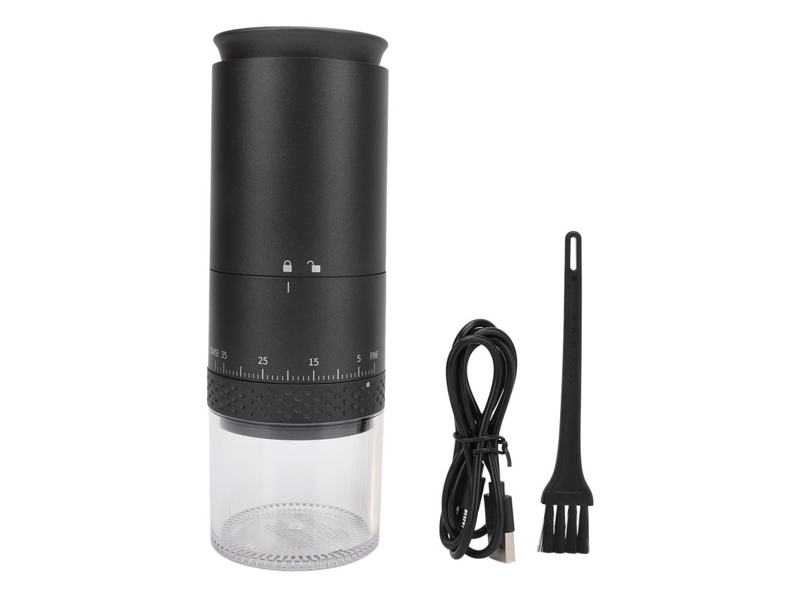 Grindador Elétrico de Café LAXISCREED One Touch com Capacidade de 110ml, 38 Velocidades e Recarga Usb