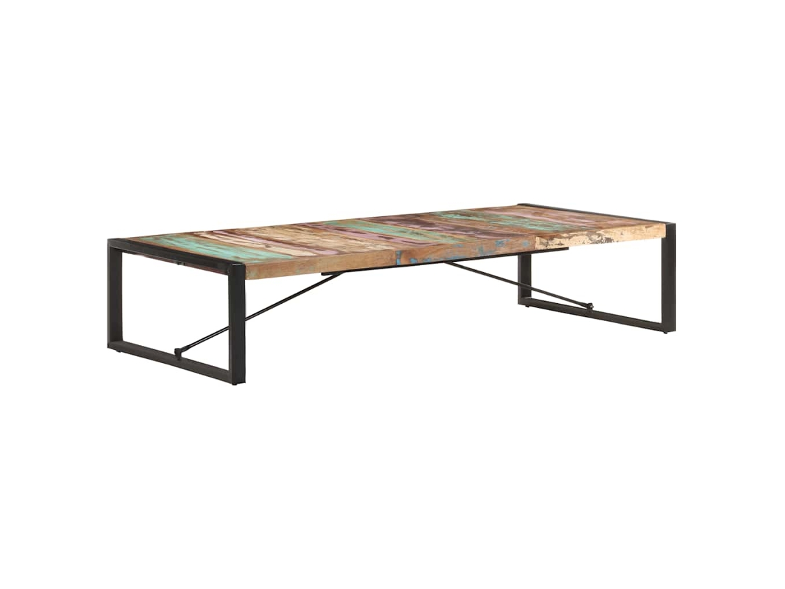Vidaxl Mesa De Centro 180x90x40 Cm Madeira Recuperada Maciça