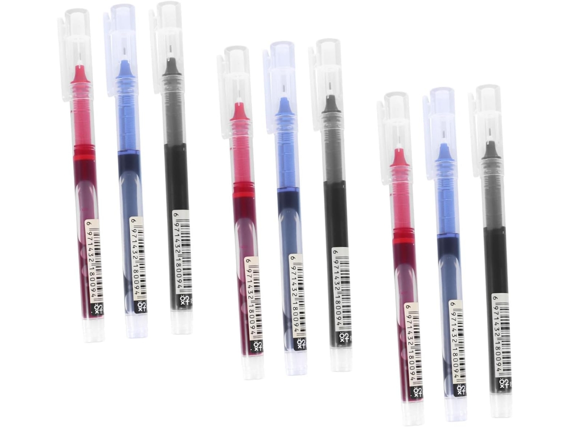 Conjunto De 18 Canetas Em Gel Secagem Rápida Para Provas, Escola E