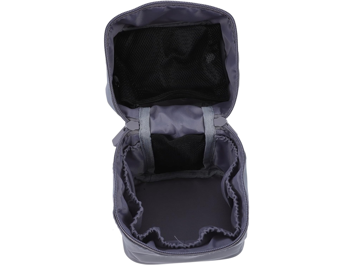 Nécessaire Feminina De Malha Removível De Grande Capacidade, Em Nylon Impermeável, Pacote Com 1 Unidade.