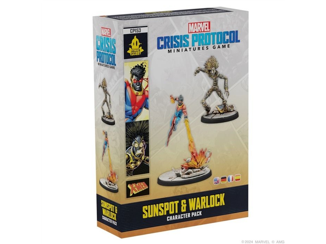 Conjunto De Miniaturas Marvel Crisis Protocol Sunspot Warlock