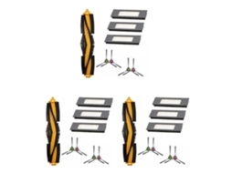 Conjunto De 3 Peças De Reposição Para Aspirador Robô Ecovacs Deebot Ozmo 920/950/t5/t8/t8 Aivi/n8 Pro+ Com Filtro Hepa E Escovas._glo