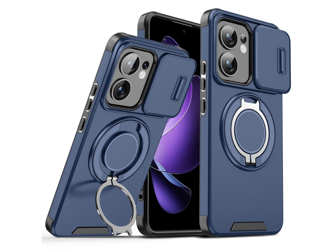 Lurelia Capa Magnética Para Oppo A6 Pro Com Suporte, Azul