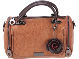 Almofada Para Bolsa Feminina Com Alça Marrom, Grande Capacidade, Feita De Pu E Poliéster, Estilo Elegante E