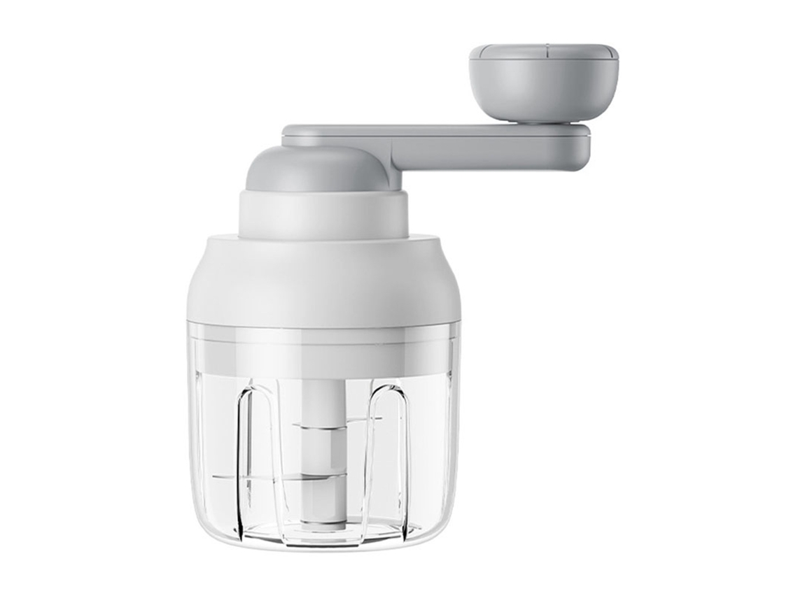 Picador de alho manual multifuncional portátil processador de alimentos cozinha casa e outdoor branco S/MARCA