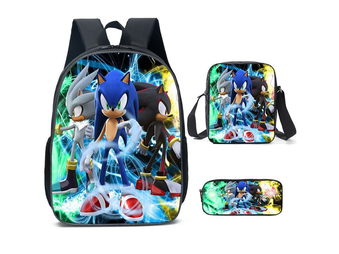 Nova Mochila Escolar Do Sonic
