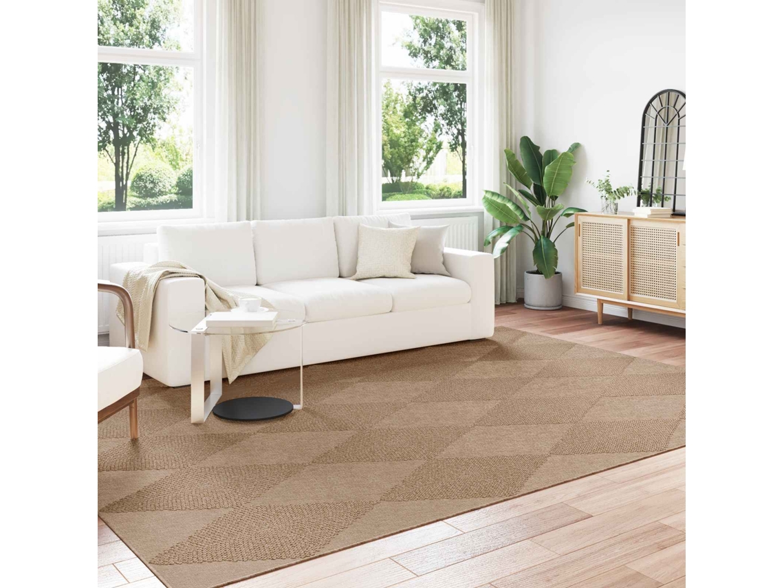 Vidaxl Tapetes De Área Retangular Agira Natural 340 X 240 Cm Poliéster