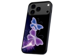 Capa Para Iphone 17 Pro Max Com Borboletas Roxas