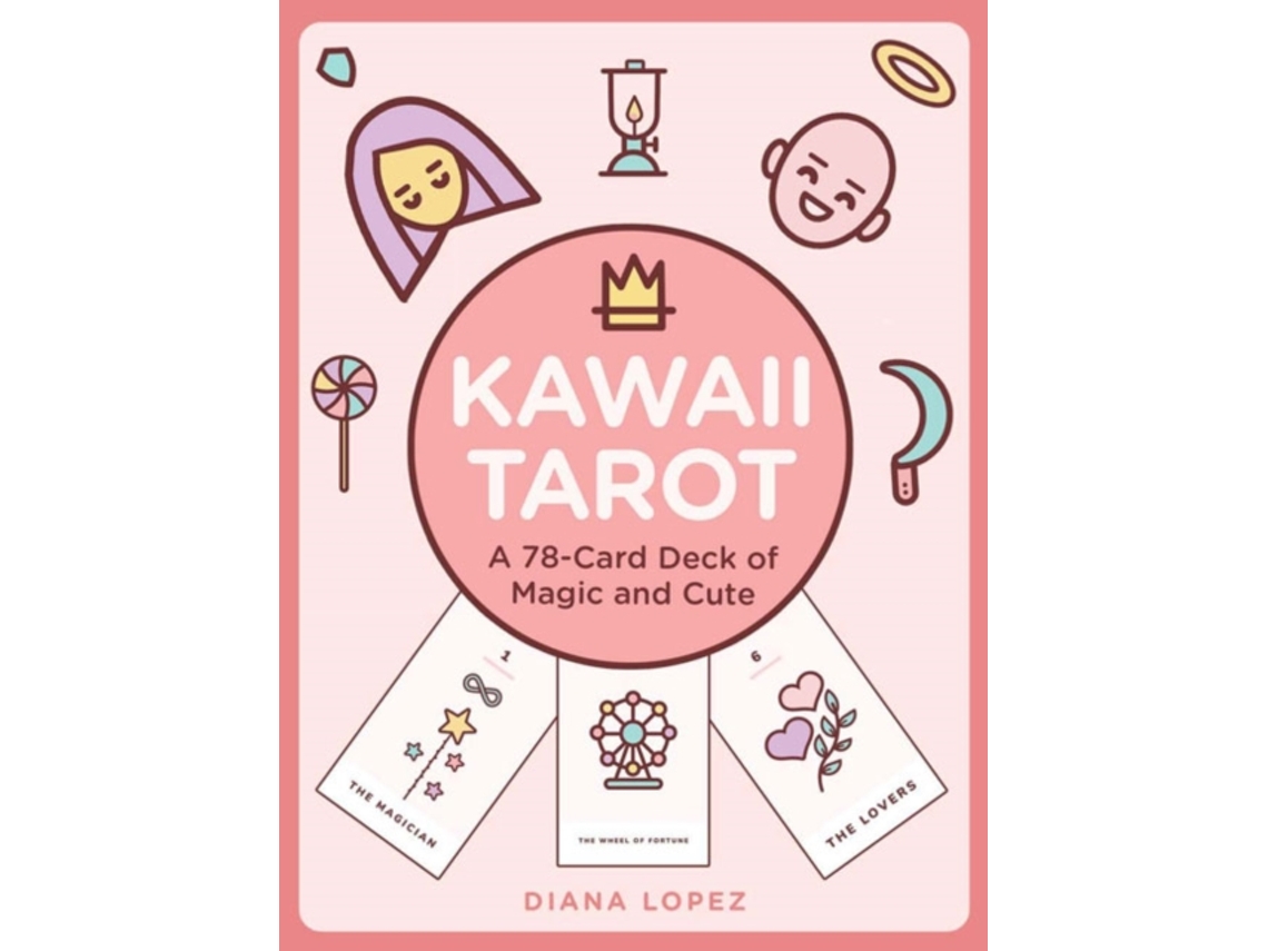 Livro Kawaii Tarot de Diana Lopez (Inglês)
