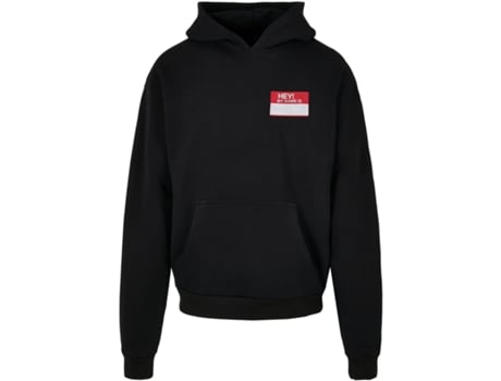 Sweatshirt com Capuz de Grandes Dimensões UPSCALE Hey! My Name Is