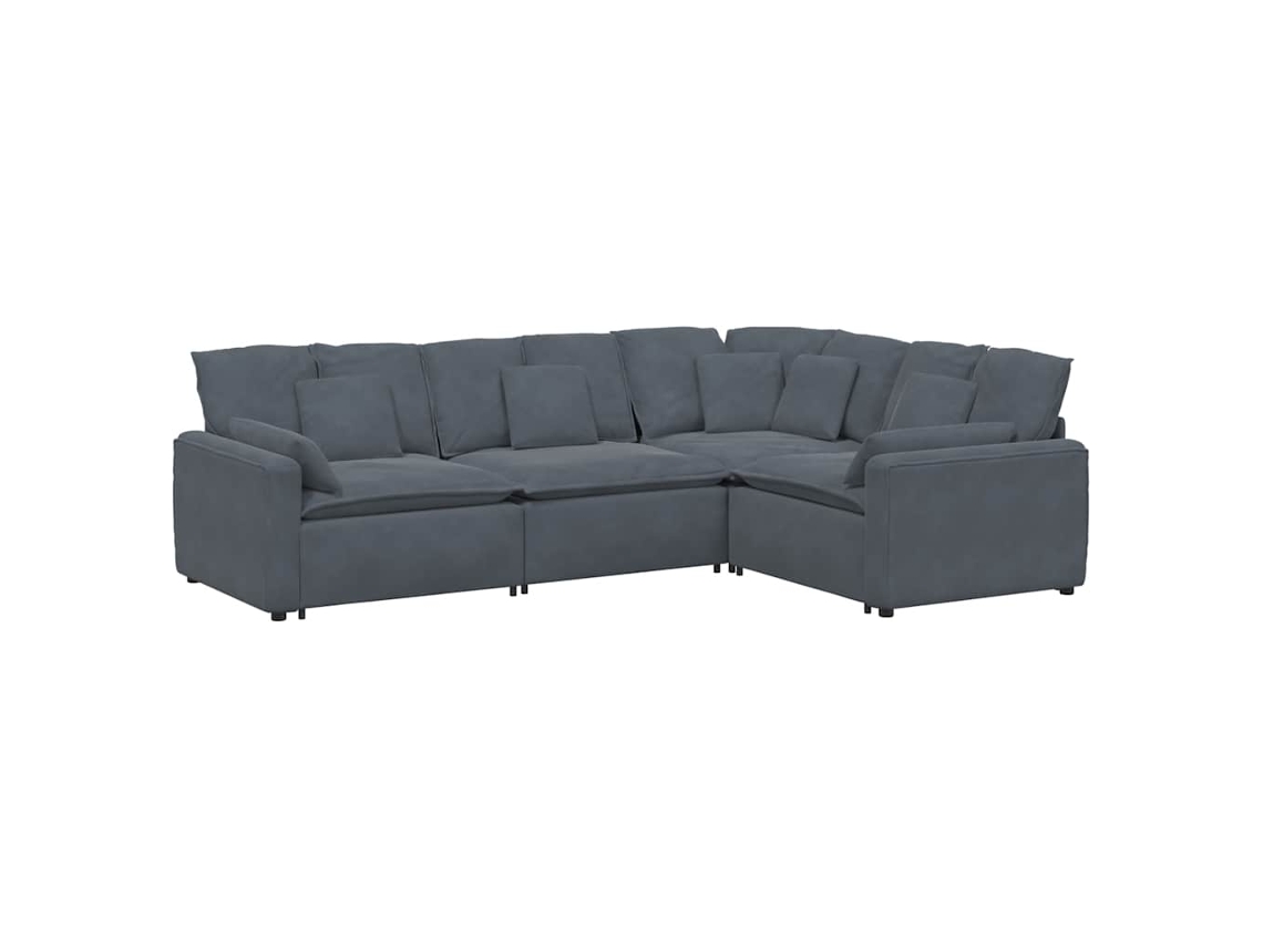 Modular Sofa, Modular Sofas Vidaxl Cinzeto Veludo