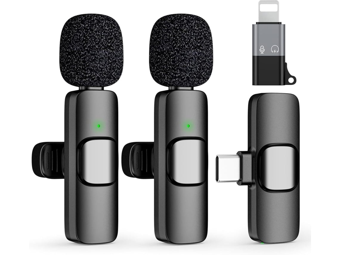 Conjunto De 2 Microfones De Lapela Sem Fio K9 Aquaforge