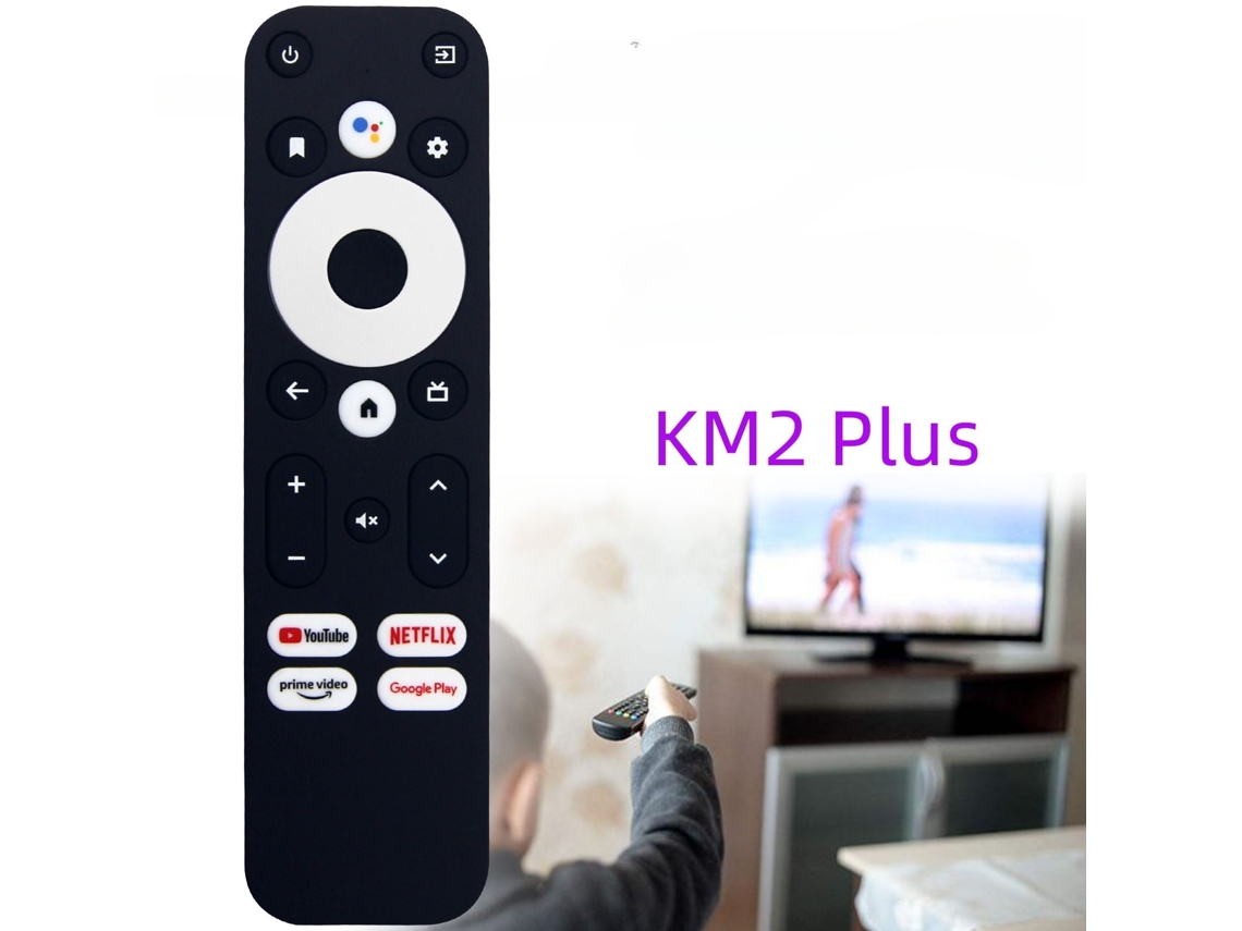 Comando de TV Amazon Mecool KM2 Plus com Voz Preto XIAOMOYU