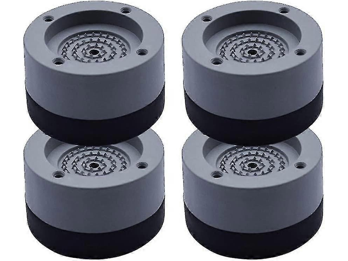4 Pés Antivibração para Máquina de Lavar Roupa, Pés de Borracha Antiderrapantes 4 Cm para Máquina de Lavar Roupa BRILVIBERA