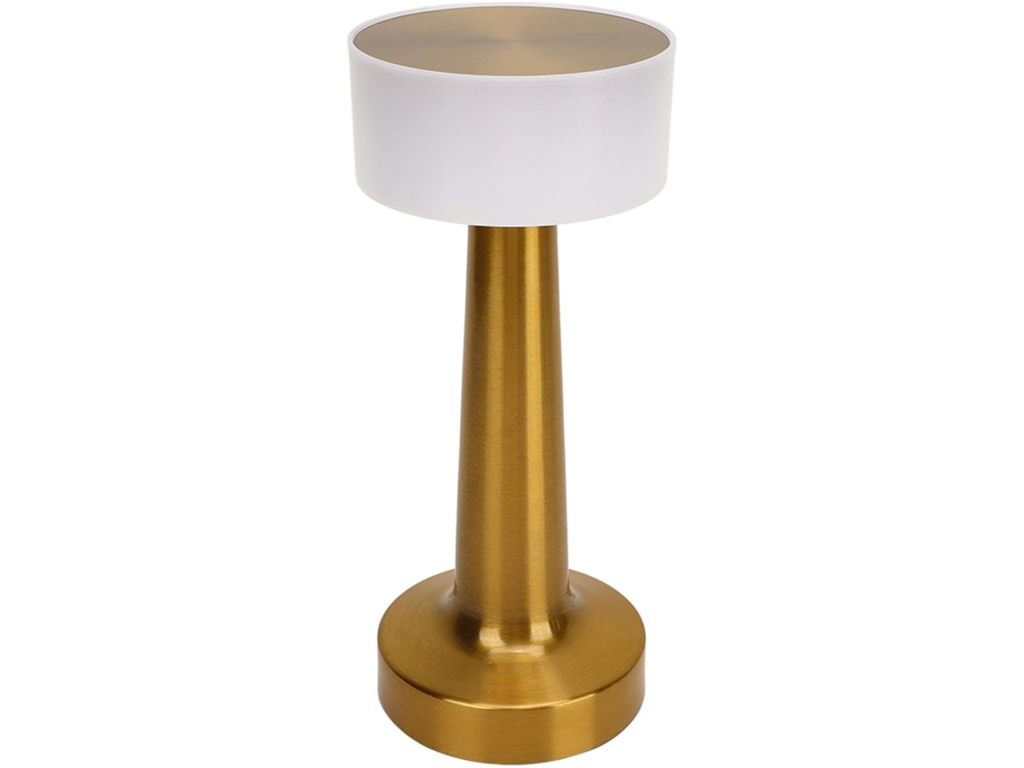 Luminária De Mesa Portátil Dioche, Recarregável Via Usb, Com Interruptor Sensível Ao Toque, 3 Cores De Luz, Design Retrô