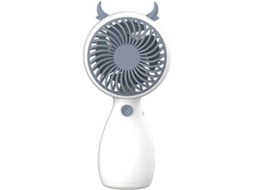 Ventilador Portátil Nova Line, com clip para celular, recarregável, 500mAh, luz, rosa | S/MARCA