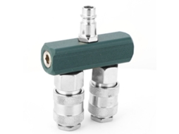 Laxiscreed Válvula Reta Bidirecional 1/4 Polegadas Ajustável Com Conectores Macho E Fêmea Para Compressores E Ferramentas Pneumáticas