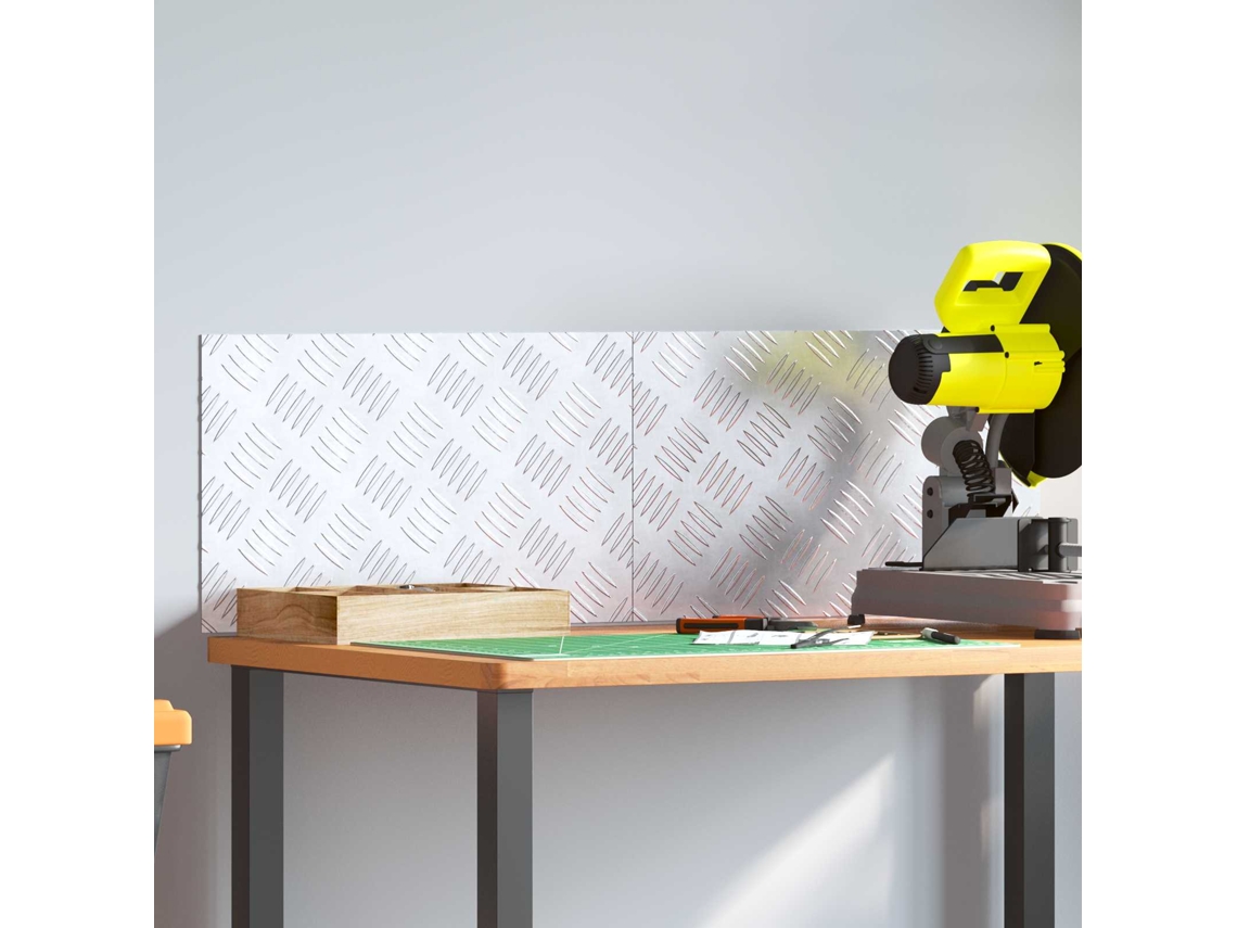 Vidaxl Degrau 2 Unid. 50 X 30 Cm Prateado Alumínio Retangular