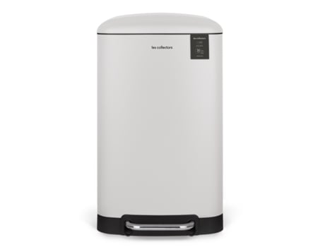 Caixote do lixo de cozinha com pedal LES COLLECTORS N°728 (aço inoxidável branco- 30L)