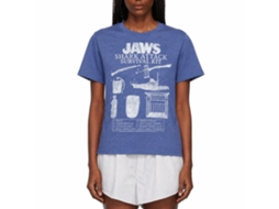 Rockinstone Jaws Movie Survival Kit 2 Heather Royal Adult T-shirt Size:m