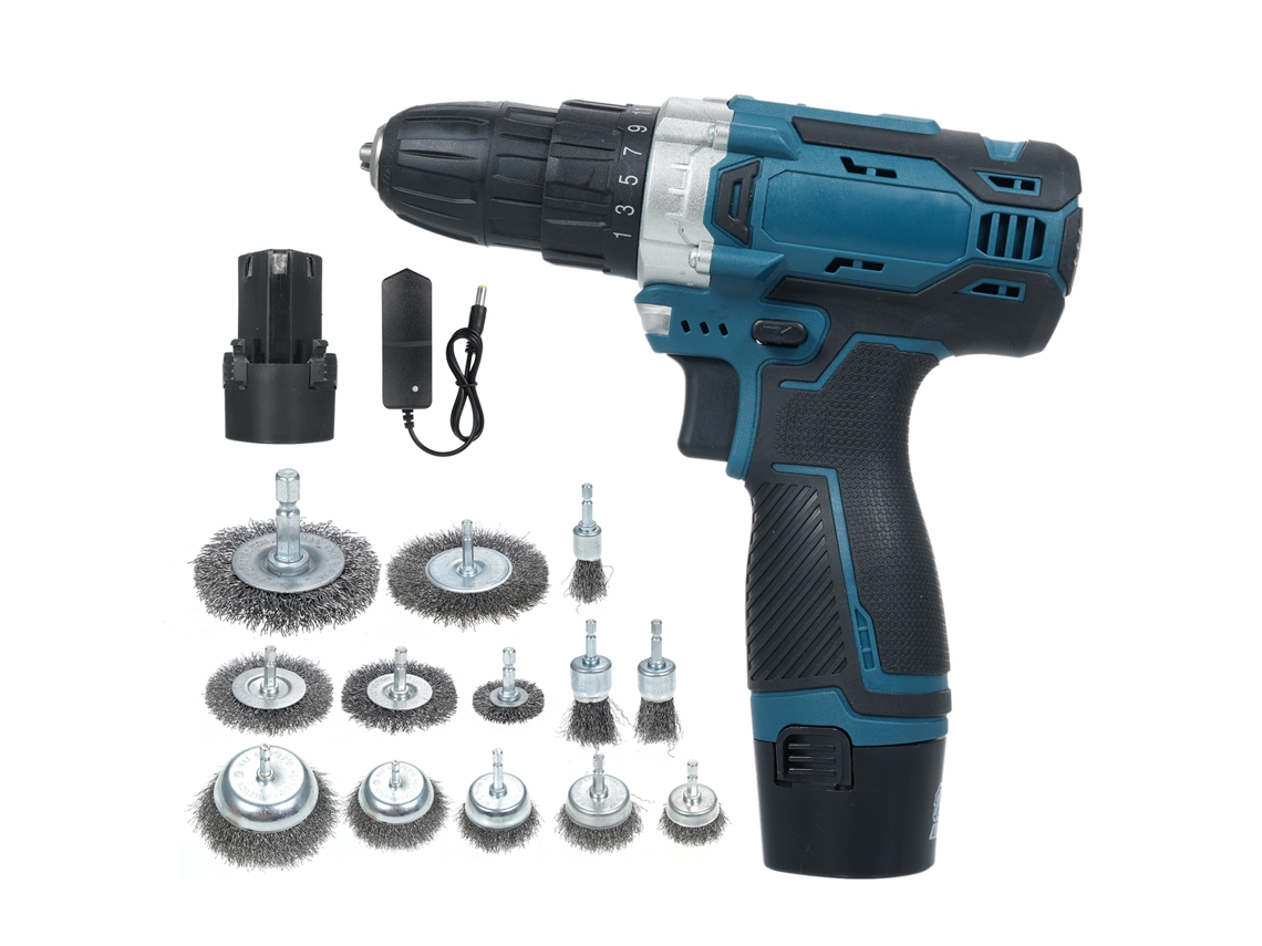 Kit De Limpeza Com Furadeira Elétrica Sem Fio