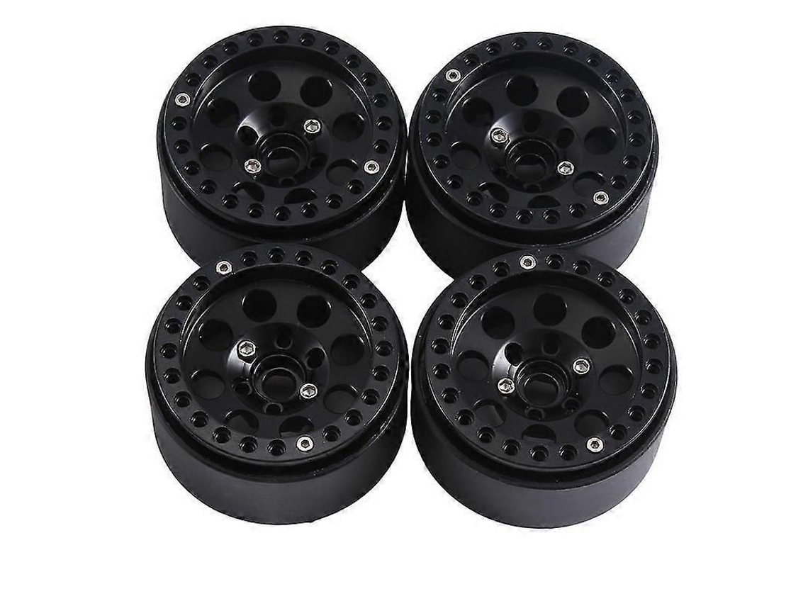 2026 4 Peças de Llanta de Metal Beadlock 1.9 com 8 Buracos Redondos para Rc Crawler 1/10 Axial Scx10 90046 Axi03007 T