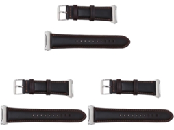 Conjunto De 3 Pulseiras De Relógio De Instalação Rápida Compatíveis Com Modelos Na Cor Café.