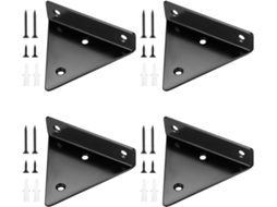Suporte Triangular Para Prateleira, 4 Peças, Para Prateleira Flutuante, Para Parede