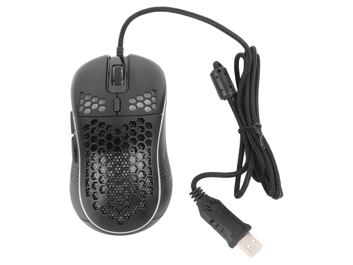 Rato com Fio LAXISCREED Leve Oco Rgb Gaming