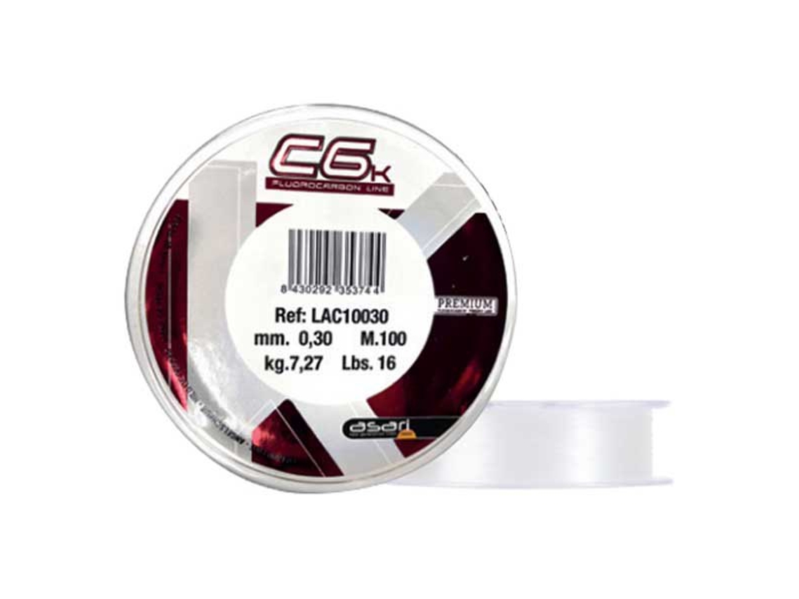 Fluorcarbono C-6K 100 M Transparente 0.330 Mmasari
