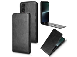 Capa De Couro Com Flip Vertical Magnético Para Celular