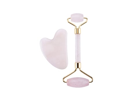 Conjunto de Cuidados Faciais Jade Roller e Gua Sha SYNERFIT