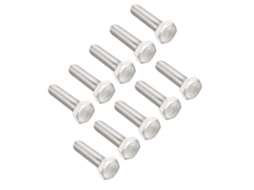 Parafusos Sextavados M10 De 40 Mm Em Aço Inoxidável 304, Pacote Com