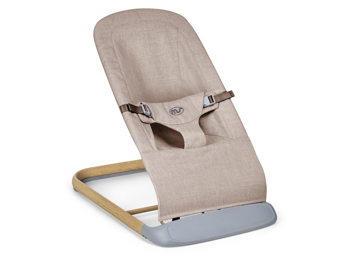 Swing Hammock Rede Ergonômica para Recém-Nascidos Do Nascimento Aos 9 kg Rede com Balanço Natural Dobrável e Portátil 2 em 1 Bege MS