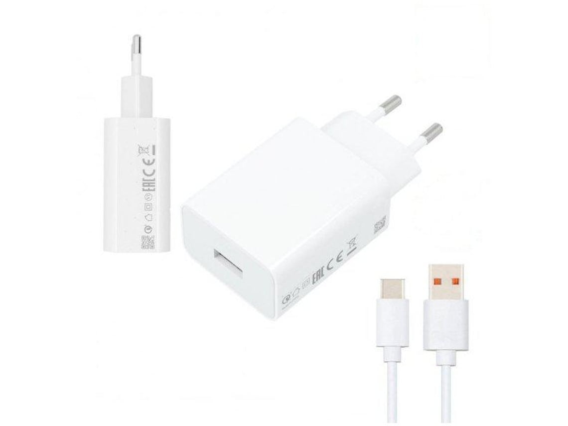 Kit Carregador Turbo Fast Charge 33W 3A Usb Cabo de Carga Turbo Fast Charge 5A Type-C 1M Xiaomi Poco F2 Pro