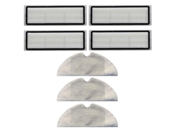 Conjunto de Filtros + Panos de Esfregão para Peças de Aspirador de Pó Xiaomi Mijia Mi 1C