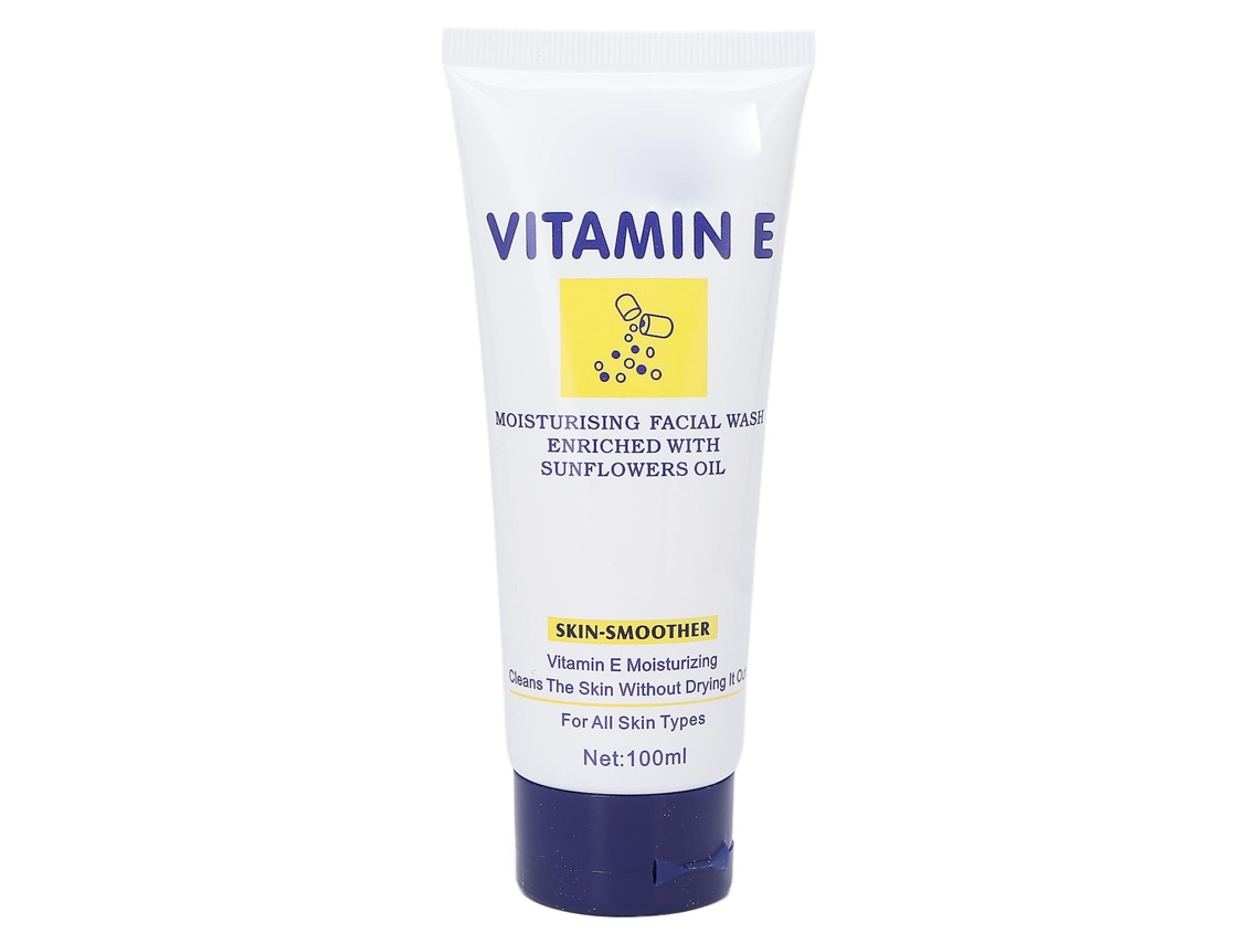 Sabonete Facial Hidratante E De Limpeza Profunda Com Vitamina E Para Todos Os Tipos De Pele, 100 Ml