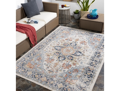 Tapete de Exterior Oriental SURYA Selma (160 x 213 cm - Poliéster - Multicor)